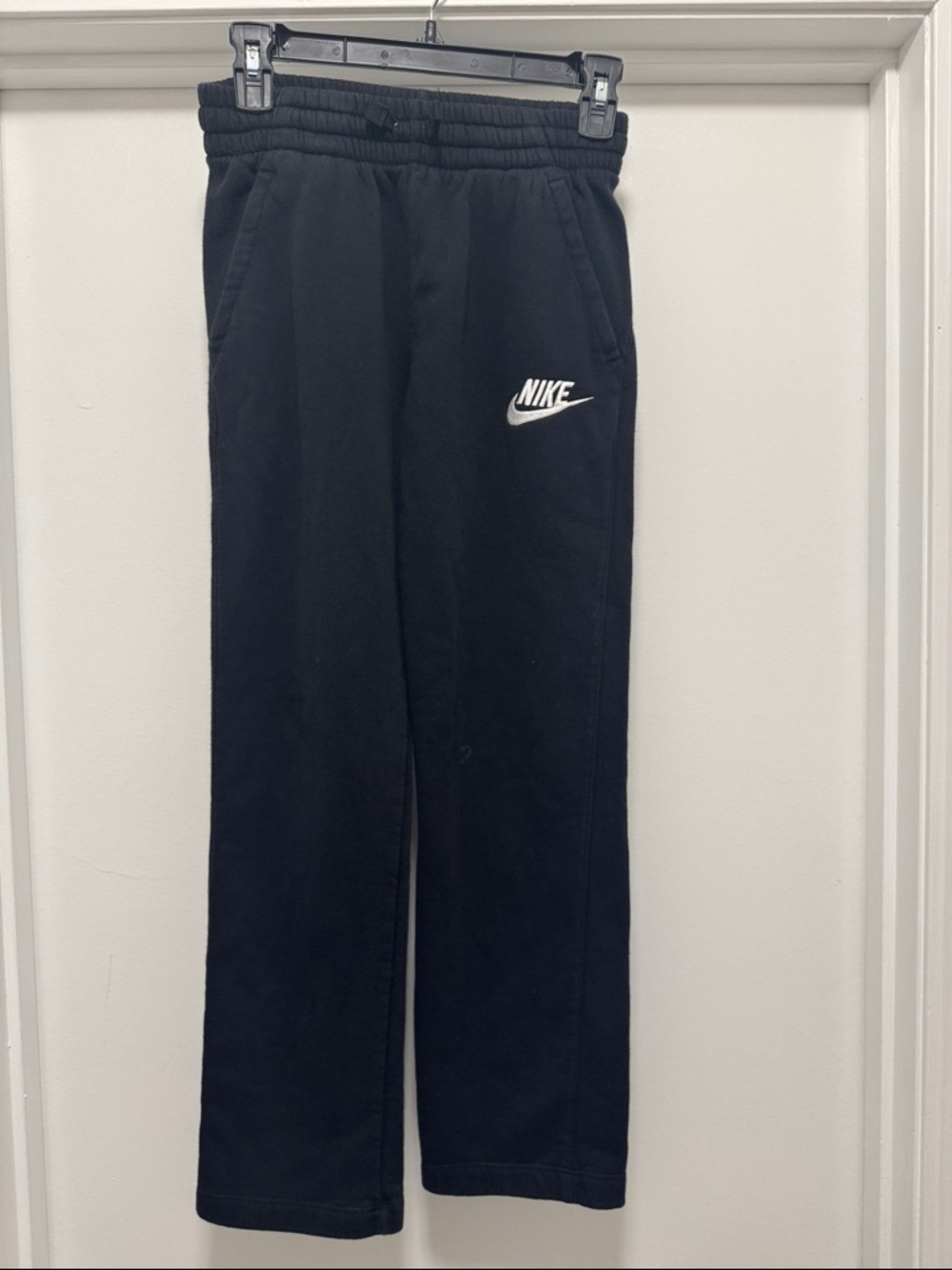 Nike Black Sweatpants with White Swoosh